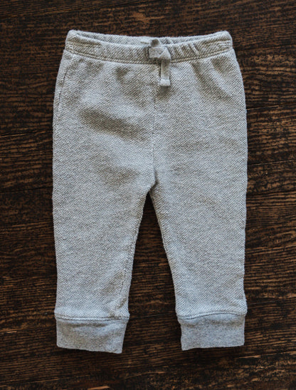 Heather Grey Organic Pants: 3-6mos