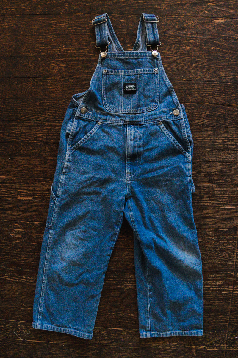 Blue Denim Carpenter Overalls: 6yr