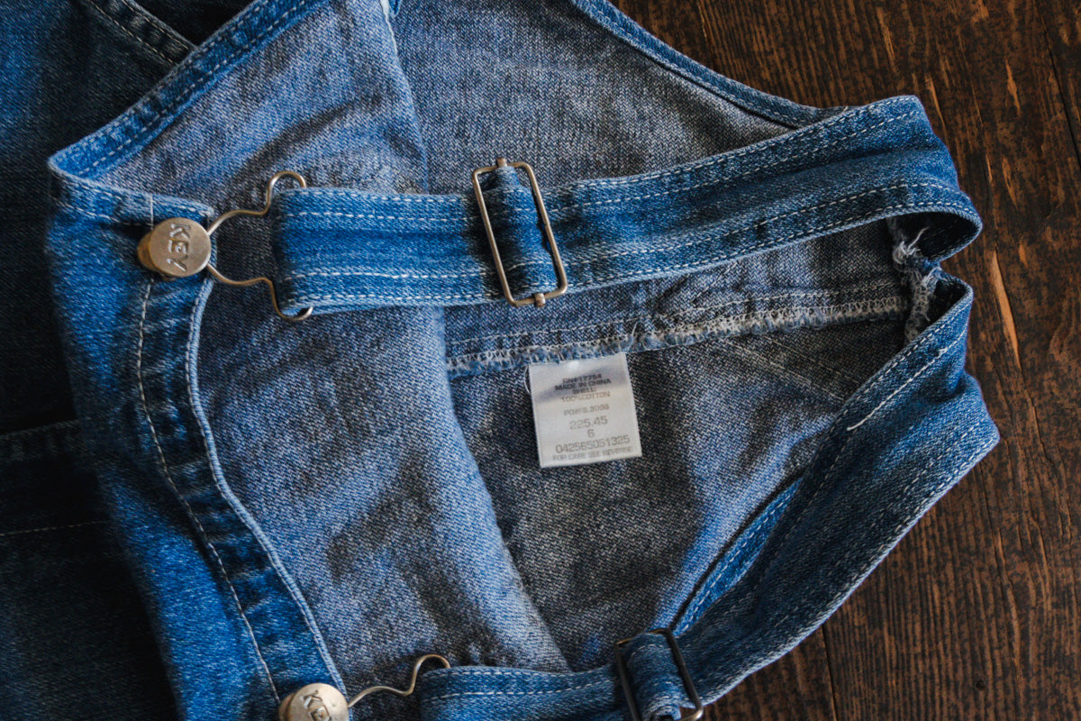 Blue Denim Carpenter Overalls: 6yr