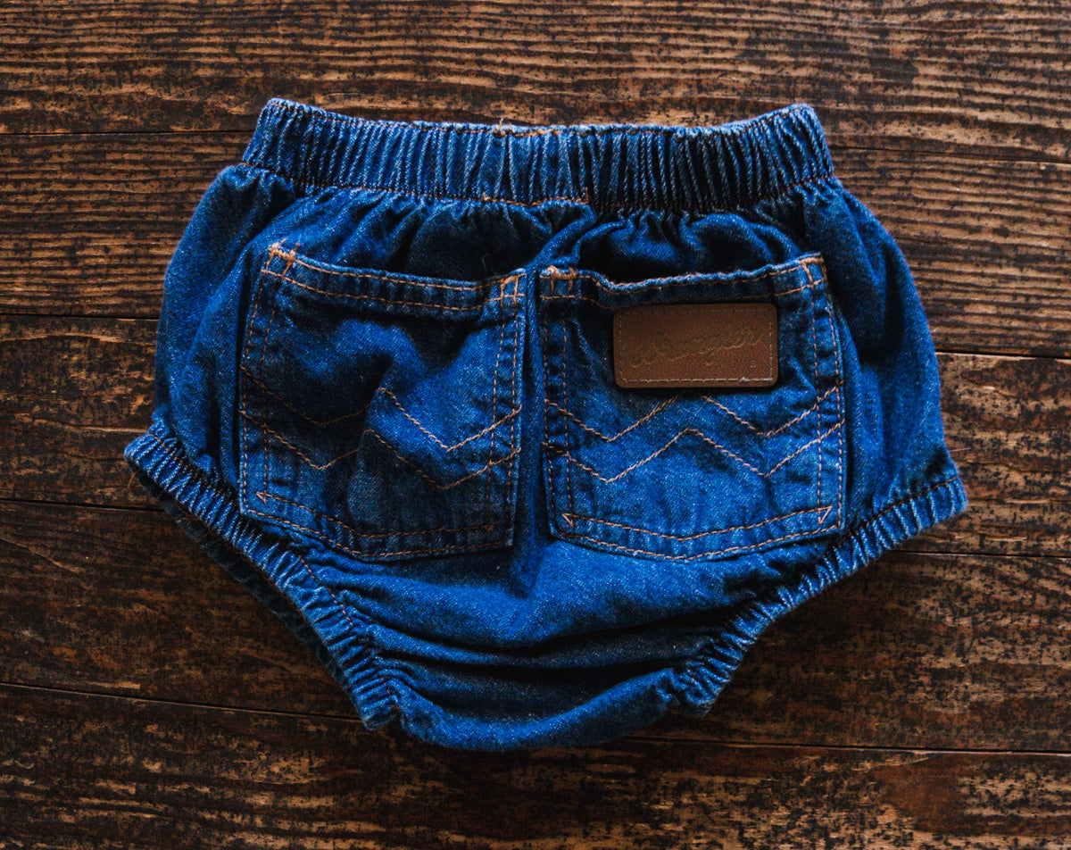 Denim Western Bloomers: 24mos