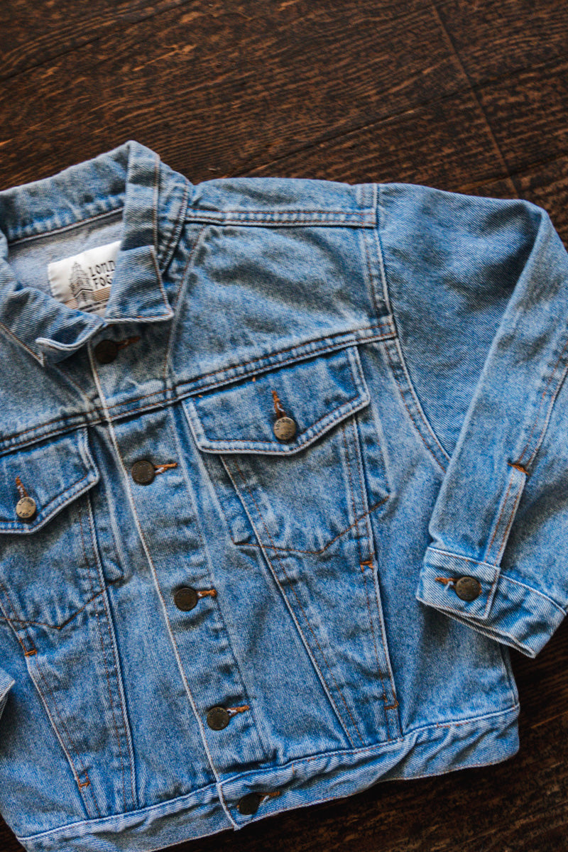 Vintage Light Blue Denim Jacket: 6yr