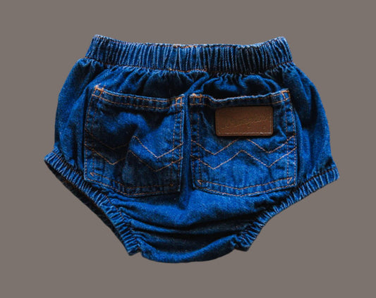 Denim Western Bloomers: 24mos