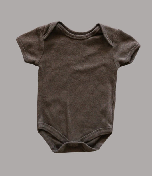 Olive Brown Bodysuit: 3-6mos