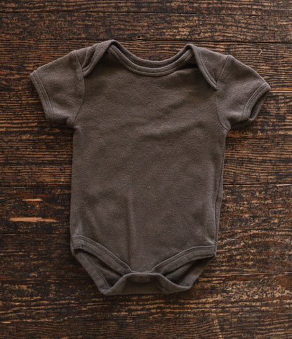 Olive Brown Bodysuit: 3-6mos