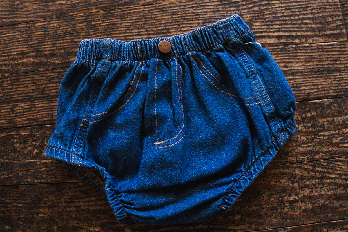 Denim Western Bloomers: 24mos