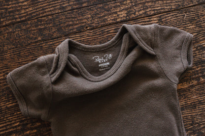 Olive Brown Bodysuit: 3-6mos