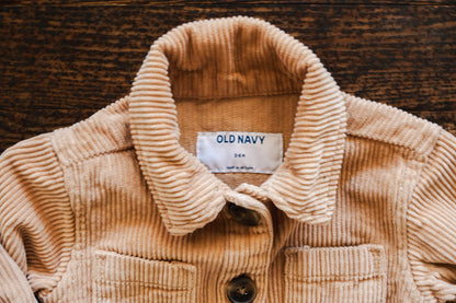 Rust Corduroy Jacket: 3-6mos