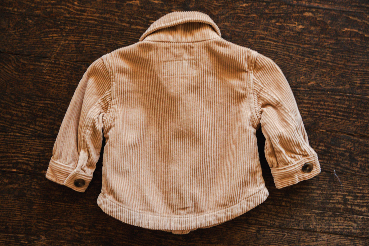 Rust Corduroy Jacket: 3-6mos