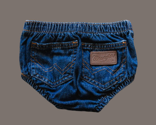 Denim Western Bloomers: 12mos