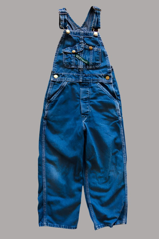 Blue Denim Vintage Overalls: 4T